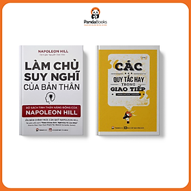 Sách PANDABOOKS cmbo 2 cuốn Các quy tắc hay trong giao tiếp + Làm chủ suy nghĩ của bản thân
