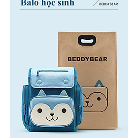 Balo Trẻ em Lớp 1 BeddyBear thỏ pipi - cho bé tiểu học từ 6 tuổi trở lên - Nhiều ngăn tiện dụng - Thiết kế chống gù lưng - Bảo hành chính hãng 2 năm