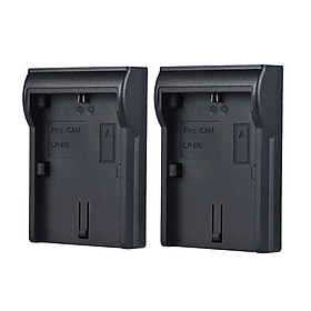 Bộ Sạc Pin Cho Máy Ảnh Canon EOS 5DII 5DIII 5DS 6D 7DII Andoer LP-E6 (2 Bộ)