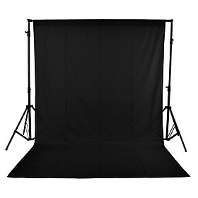 Phông vải key hình, phông nền studio màu đen - 3.2x2m