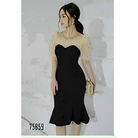 ĐẦM UMI ĐÍNH NGỌC MÀU SẮC XINH XẮN NHƯNG KHÔNG KÉM PHẦN SÁNG TRỌNG THỜI TRANG LANO STORE 99