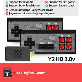 Dữ liệu Ếch Dendy Trò chơi Console Y2HD Plus Game Stick 4K Được xây dựng trong 2300 trò chơi cho trò chơi video Retro Trò chơi Mini Trò chơi Trò chơi