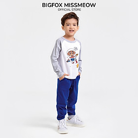 Bộ bé trai BIGFOX - MISS MEOW thu đông, bộ dài tay cho bé phong cách Âu Mỹ hình phi hành gia 10 - 26 kg