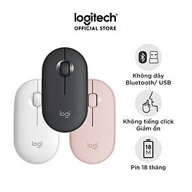 Chuột Bluetooth Silent Logitech Pebble M350 - Hàng chính hãng