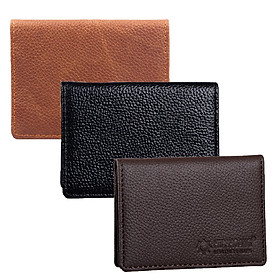 HJ9101-02-03 - Ví đựng namcard da bò Huy Hoàng màu da, đen, nâu