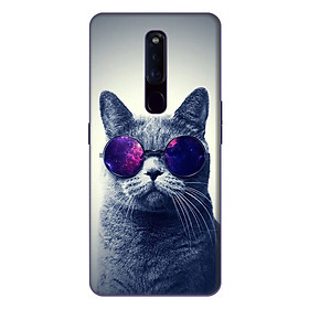 Ốp lưng điện thoại Oppo F11 Pro hình Mèo Con Đeo Kính Mẫu 2 - Hàng chính hãng