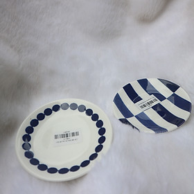 Mua Combo 2 Dĩa/Chén Nước Chấm Sứ Trắng - Hoạ Tiết Độc Đáo - Đẹp Mắt - Sang Trọng - Chống Mẻ - Cao Cấp (2 màu)