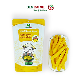 Khoai Lang Vàng Sấy Giòn- Ngon Ngọt Tự Nhiên, Ăn Ngon, Sống Khỏe, ĐV- Sen Đại Việt- Gói 50g