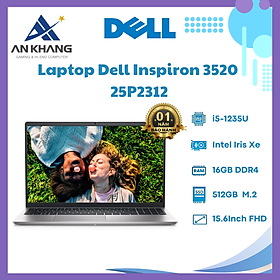 Mua Laptop Dell Inspiron 15 3520 25P2312 (Intel Core i5-1235U | 16GB | 512GB | Intel Iris Xe | 15.6 inch FHD | Win 11 | Office | Bạc) - Hàng Chính Hãng - Bảo Hành 12 Tháng