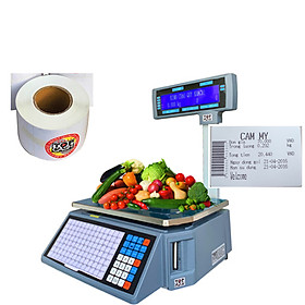 Mua Giấy in decal nhiệt dùng để in tem nhãn  in mã vạch  kích thước 57mm x 38mm dùng cho cân in mã vạch TOPCASH  cân CAS  cân Mettler Toledo - Hàng chính hãng