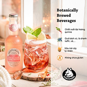 Fentimans Tonic Water Hương Đại Hoàng Pink Rhubarb Anh Quốc Lốc 4 chai x 200ml