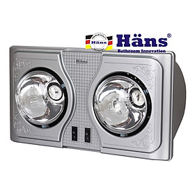 Đèn sưởi 2 bóng treo tường Hans H2B Hàng chính hãng