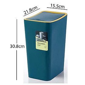 Thùng đựng rác thông minh- Thùng rác nhựa ABS an toàn- Dung tích 10L R08