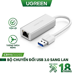 Bộ chuyển đổi USB 3.0 sang LAN 10/100/1000 Mbps UGREEN hàng chính hãng