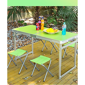 Bộ bàn ghế xếp du lịch, picnic, đi dã ngoãi cao cấp bằng nhôm VIMOS