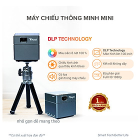 Mua Máy chiếu thông minh mini Vayo - Smart Mini Projector công nghệ DLP kết nối Android  IOS  pin 2 tiếng  có sẵn loa  độ phân giải fullHD sắc nét  hàng chính hãng  bảo hành 12 tháng