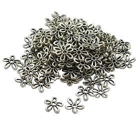Wholesale 100Pcs Tibetan Silver Daisy Beads   Spacers Jewelry DIY Finding