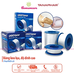 Băng dính cuộn vải lụa y tế UGOTANA - Đủ kích thước, dùng sơ cứu vết thương