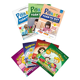 Combo 3 Cuốn Pomath Toán Tư Duy Cho Trẻ Em (Tập 1,2,3)(Tặng kèm Booksmark)