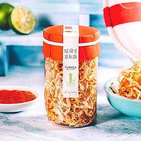 Mực hấp xé sợi ăn liền Yumsea, hũ, 90g, mẫu tobita L angfarm