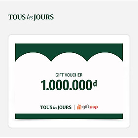 [Giftpop] Phiếu Quà Tặng TOUS les JOURS 1000K