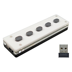 Mini Keypad Acrylic Shell Cordless Gaming Keyboard Portable Easily Install Type C Interface Dual Mode Silicone Mute Keys
