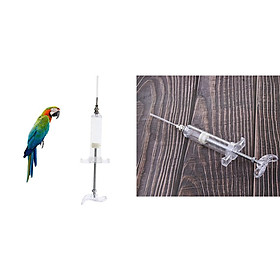 2pcs Plastic 20ml Birds Feeding Syringe Baby Parrot Feeder Pet Supplies