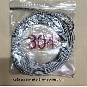 Cuộn cáp cho giàn phơi thông minh (2 sợi x 7m)