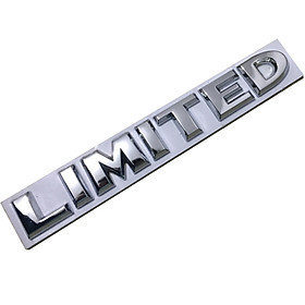 Chữ nổi kim loại limited dán xe ô tô