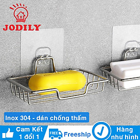 KỆ, KHAY ĐỰNG XÀ PHÒNG XÀ BÔNG INOX 304 JODILY DÁN TƯỜNG KHÔNG CẦN KHOAN VÍT TIỆN DỤNG