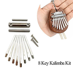 Key of Kalimba, Thumb Piano Kalimba Bridge ,Saddle 8 Key Set, DIY Spare Parts for 8-Key Thumb Piano Silver