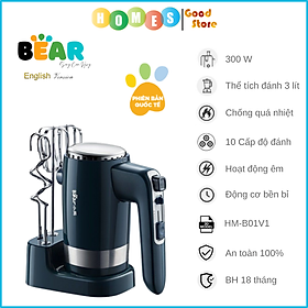 Mua Máy Đánh Trứng Đánh Bột Cầm Tay HM-B01V1 5 Tốc Độ Điều Chỉnh  Công Suất Cao 300 W - Hàng Chính Hãng