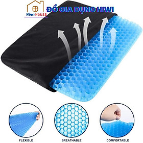 Mua Đệm Ngồi 2 Lớp 3D Thoáng Khí SILICON Cấu Trúc Tổ Ong  Nệm Ngồi Ghế Văn Phòng  Xe Hơi