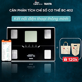  Cân điện tử kết nối điện thoại thông minh, phân tích 10 chỉ số cơ thể Tanita BC-402 Nhật Bản