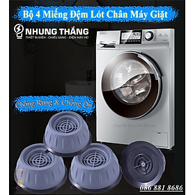 Bộ 4 Miếng Đệm Chống Rung Máy giặt - Kê Cao Máy Giặt - Giảm Rung Lắc Tăng Tuổi Thọ