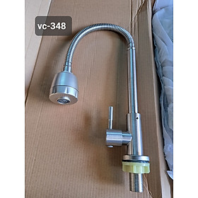 Mua VÒI CHÉN LẠNH ĐỂ RỬA CHÉN  RỬA BÁT INOX 304 CÓ LÒ XO BẺ THEO Ý MUỐN ĐƯỢC.