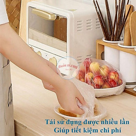 Mua Màng bọc thực phẩm co giãn tái sử dụng có chun bọc đồ ăn rất nhanh khắc phục nhược điểm của các màng bọc PE khác diengia