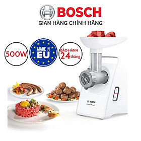 Máy xay, nghiền thịt bằm Bosch 500W (MFW3520W) - SX Châu Âu - Hàng chính hãng