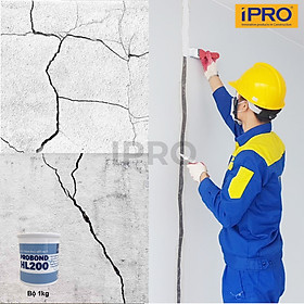Mua Keo xử lý nứt tường  trám vá tường PROBOND-HL200 (Bộ 1kg keo chống nứt và 100ml nước quét lót Primer)