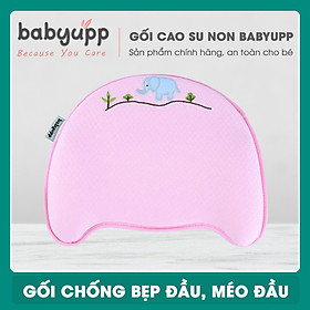 Gối cao su non đa năng ngăn ngừa méo đầu, bẹp đầu, nghẹo cổ, còm lưng cho bé. Gối cao su non Babyupp