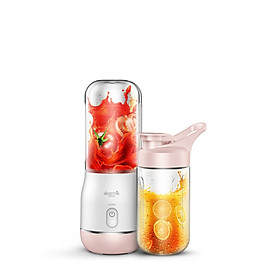 Máy Xay Sinh Tố Cầm Tay Mini Deerma NU08 2 Lưỡi Dao To - Hàng Nhập Khẩu