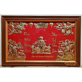 Mua TRANH ĐỒNG VÀNG NGUYÊN CHẤT-MỪNG THỌ CỤ ÔNG-CỤ BÀ-ÔNG BÀ