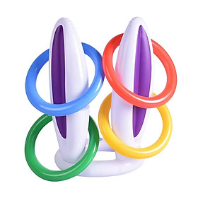 Easter Rabbit Ears  Toss Toy with 4 Colorful Rings for Kids Adults Party