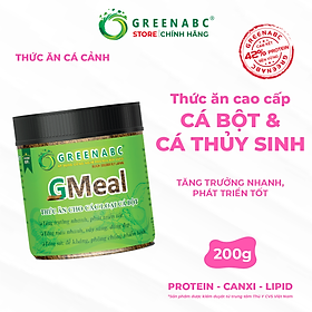 Thức ăn Cá Bột, Cá Thủy Sinh nhãn GREENABC – Độ đạm 40 giúp tăng trưởng nhanh, tăng đề kháng, lên màu – Hộp 200g