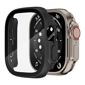 Ốp Case Đen và Trong Suốt cho Apple Watch Ultra / Apple Watch Ultra 2 49mm - Hàng Chính Hãng