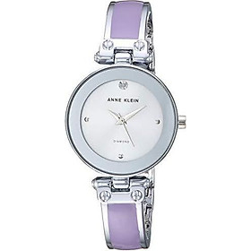 Đồng hồ nữ Anne Klein Women's Diamond-Accented Bangle Watch - Black/Gold
