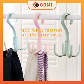 Mua Móc Nhựa Treo Đồ 4 Chấu Xoay Tròn Đa Năng Treo Nhiều Đồ Tiện Dụng