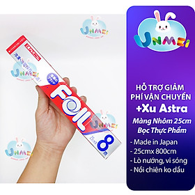 Màng nhôm bọc thực phẩm 25cm x 800cm -hàng Nhật Bản-Mẹ và Bé Unmei