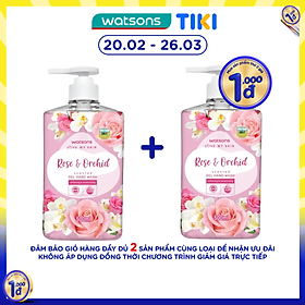 Gel Rửa Tay Watsons Love My Skin Rose Orchid Scented Gel Hand Wash 500ml