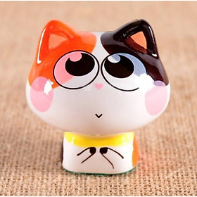 Mua Tượng trang trí gốm sứ mèo kute 6x6 5cm
